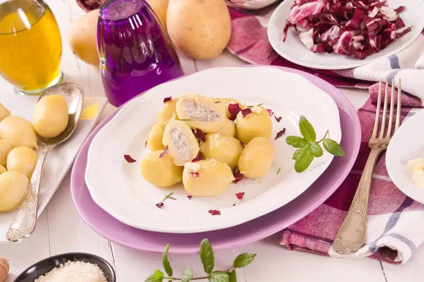 gnocchi ripieni radicchio ricotta
