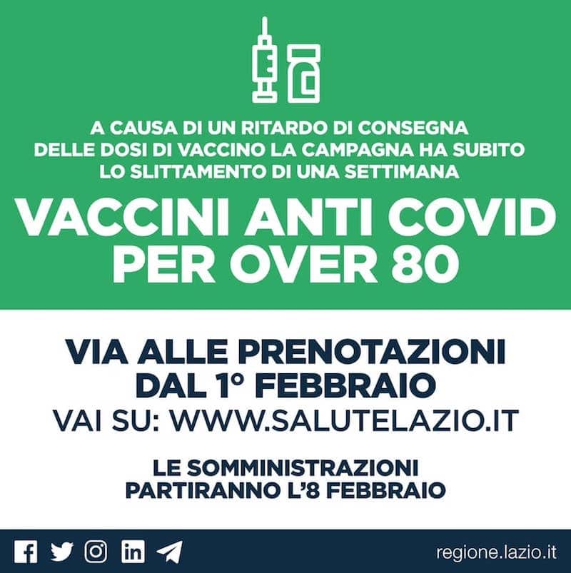 prenotazione vaccini covid lazio