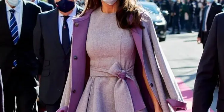 abito cappotto letizia ortiz novembre 2020