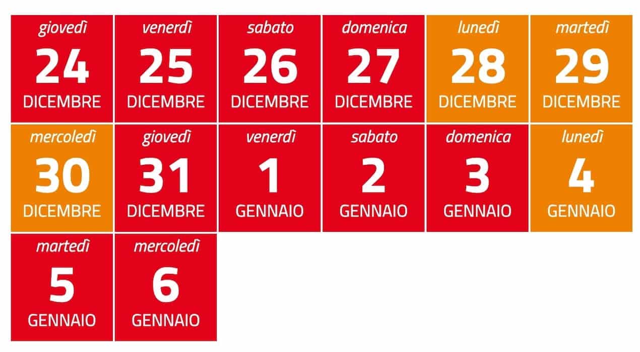 calendario zone natale