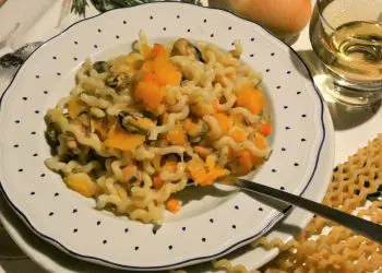 pasta cozze e zucca