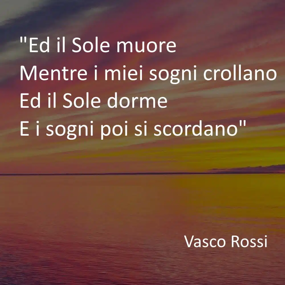 frasi sul tramonto vasco rossi