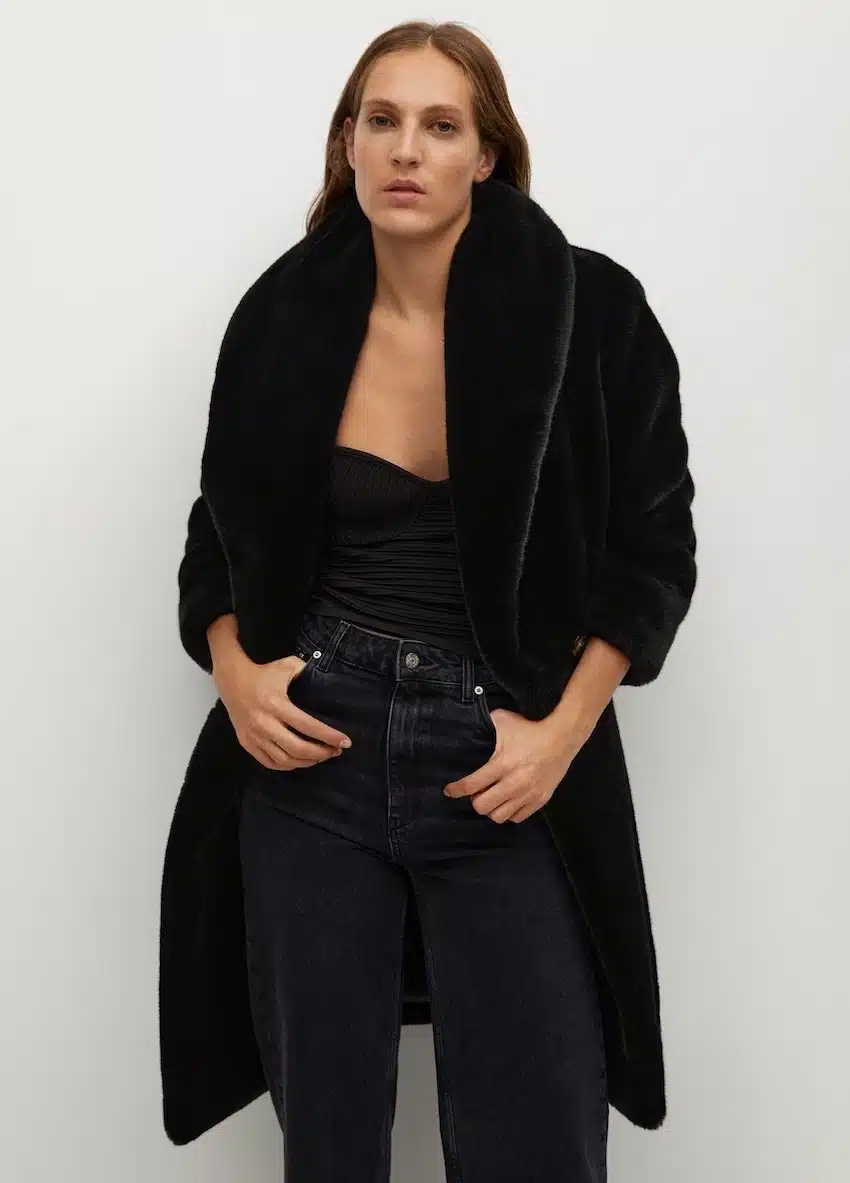 pelliccia ecologica mango saldi 2021