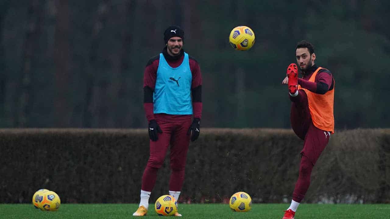 Milan, allenamento