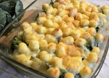 gnocchi e broccoli gratinati