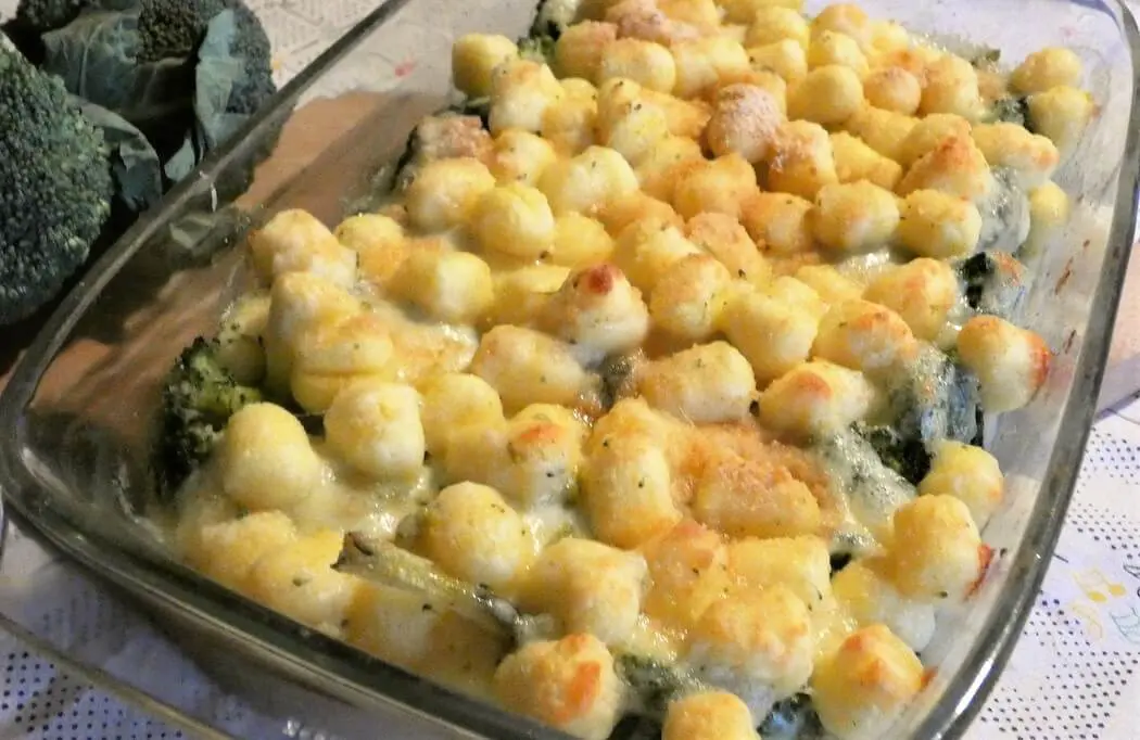 gnocchi e broccoli gratinati