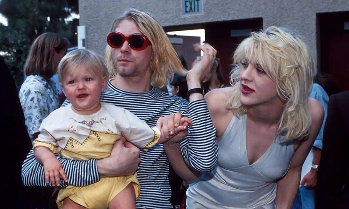 kurt cobain con figlia e courtney love