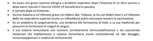 quando rivolgersi al medico prima di fare il vaccino Astrazeneca