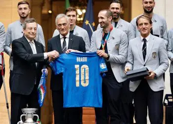 Nazionale Italia Draghi cerimonia