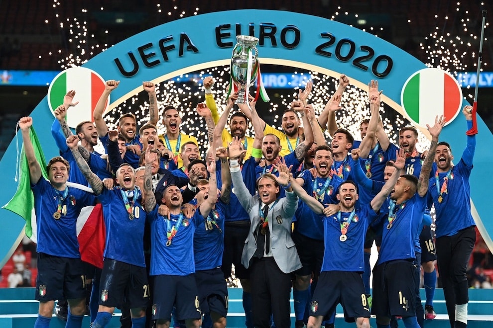 nazionale calcio italia festa wembley euro 2020
