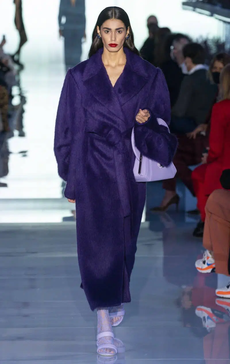 Cappotto viola inverno 2022 Del Core