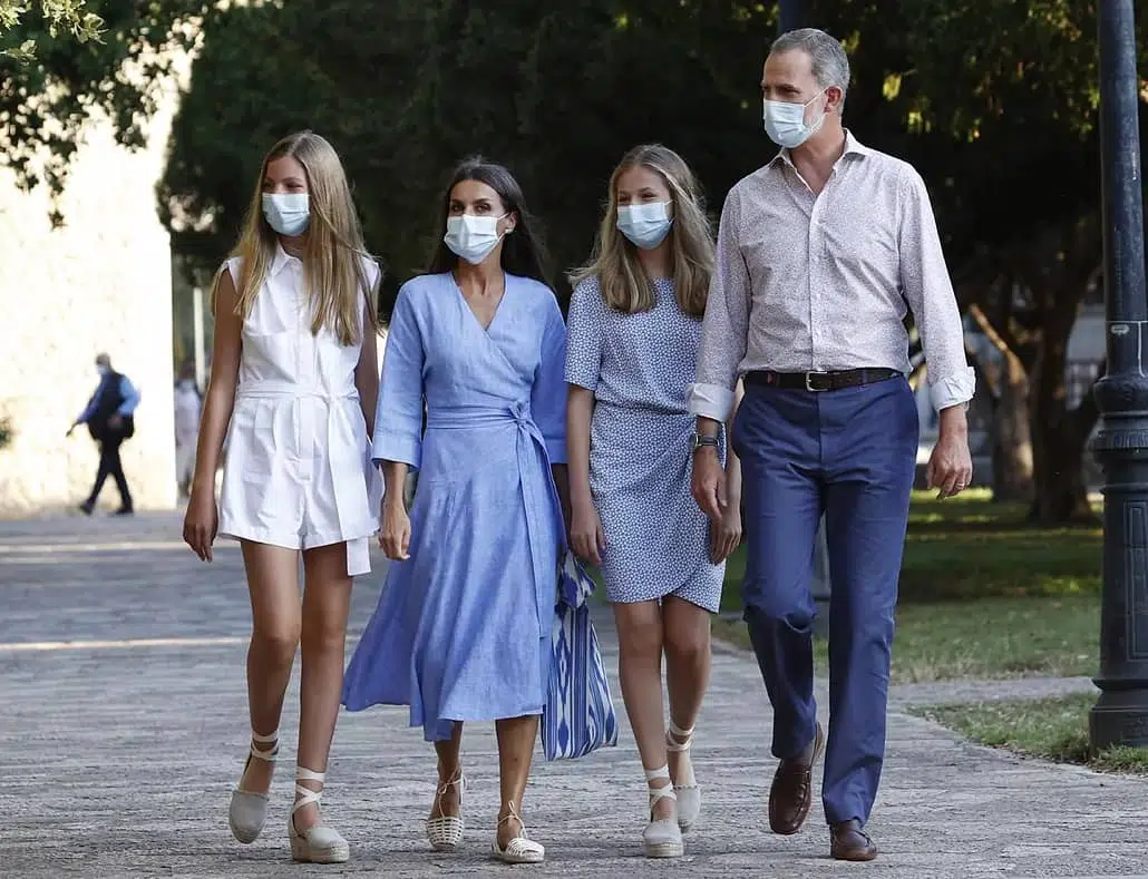 famiglia reale spagnola agosto 2021