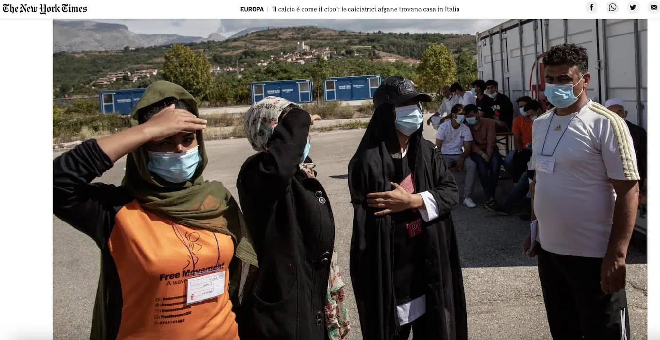 Ny Times calciatrici afhane