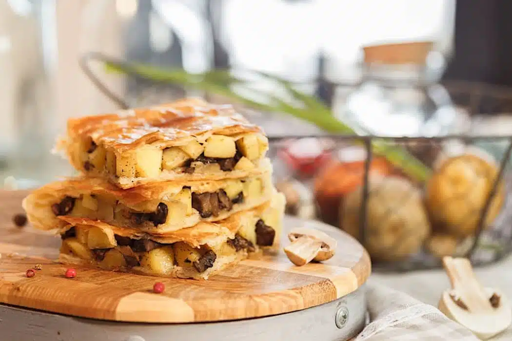 torta salata funghi e patate
