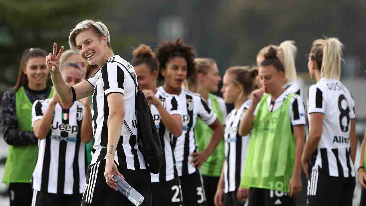 Frauenmeister Wolfsburg-Juventus, das heutige Spiel