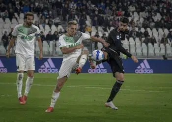 Juventus sassuolo partita serie a 27-10 -21
