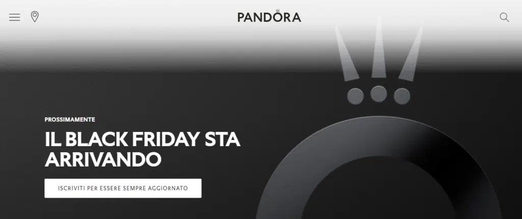 Pandora black friday 2021
