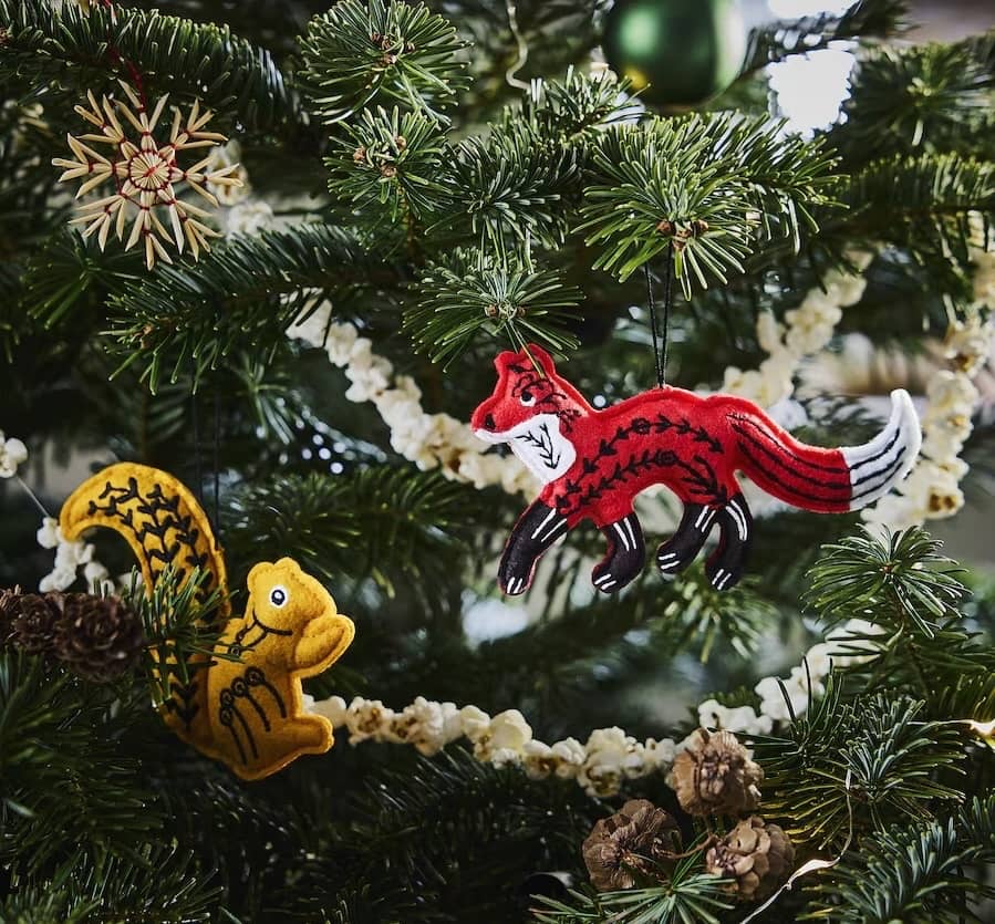 decorazioni per albero in tessuto ikea 2024