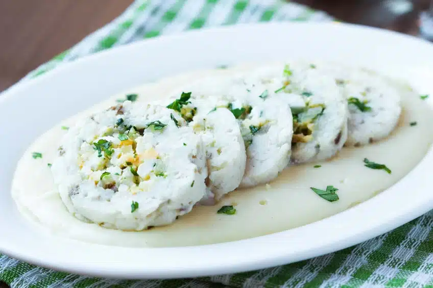 rotolo di merluzzo e prezzemolo