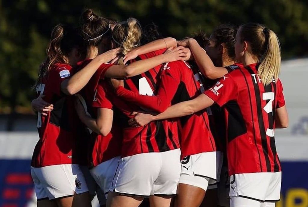 Sampdoria-Milan femminile partita Coppa Italia