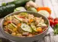 insalata di pollo con cous cous verdure