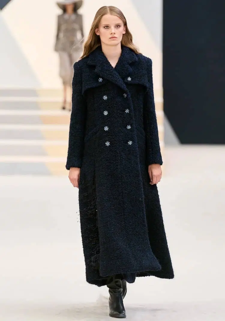 cappotto chanel couture inverno 2023