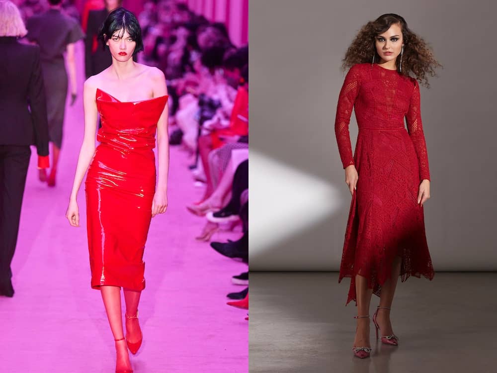 abiti rossi moda inverno 2022-2023
