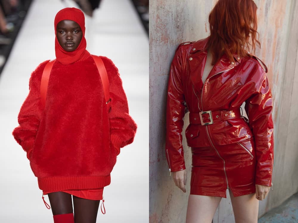 colori moda inverno 2022-2023-vestiti rossi