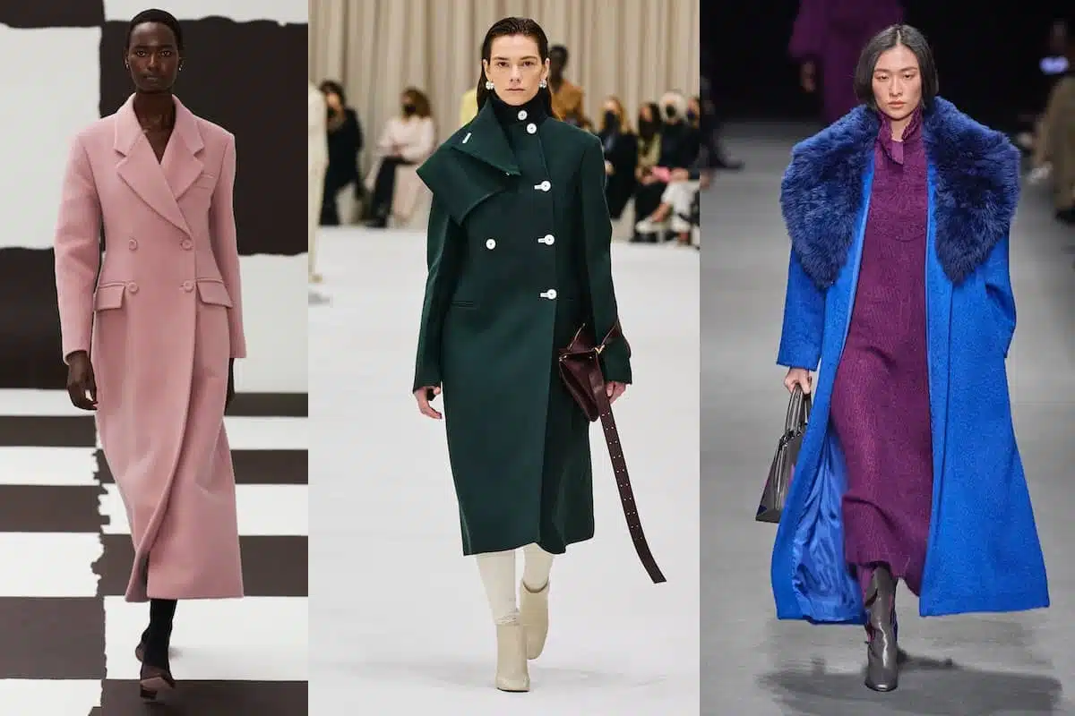 cappotti colorati 2022-2023 moda donna