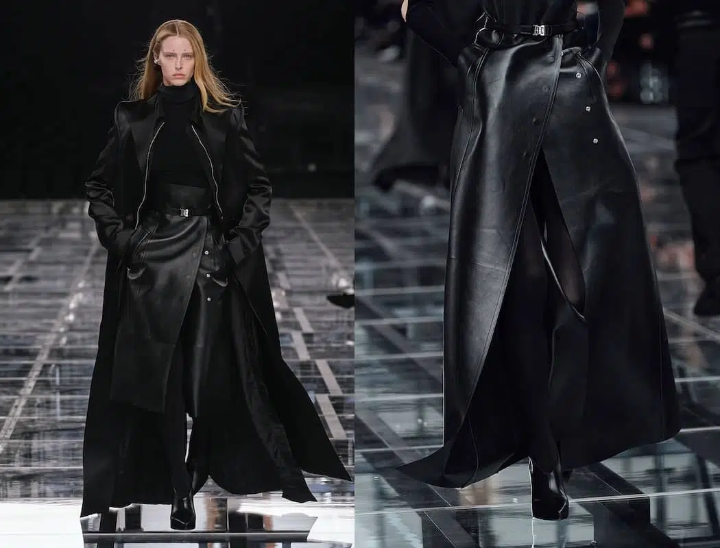 gonne lunghe in pelle inverno 2022-2023