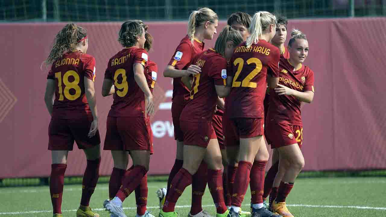 Roma FemminileParma 50, tutto facile giallorosse scatenate Donne