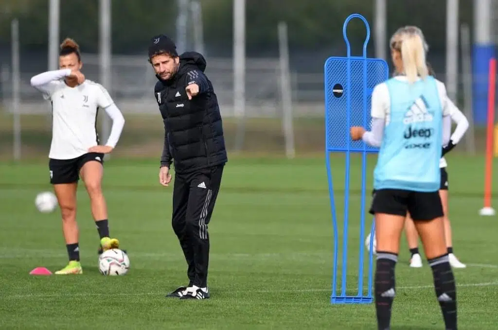 Sampdoria- Juventus femminile allenamento