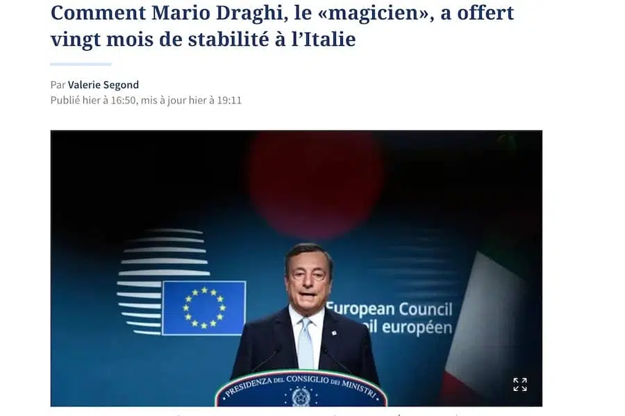 le figaro draghi
