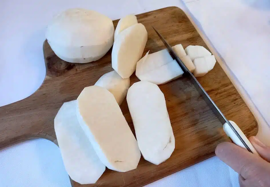 preparazione rape e patate