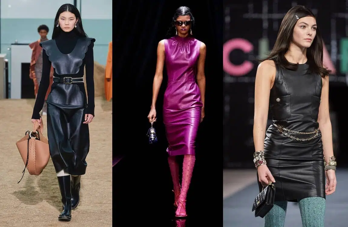 vestiti in pelle inverno 2022-2023