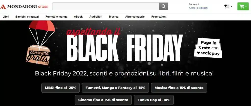mondadori black friday