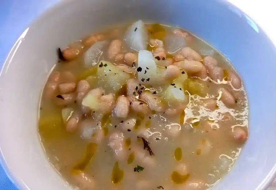 zuppa rape fagioli patate
