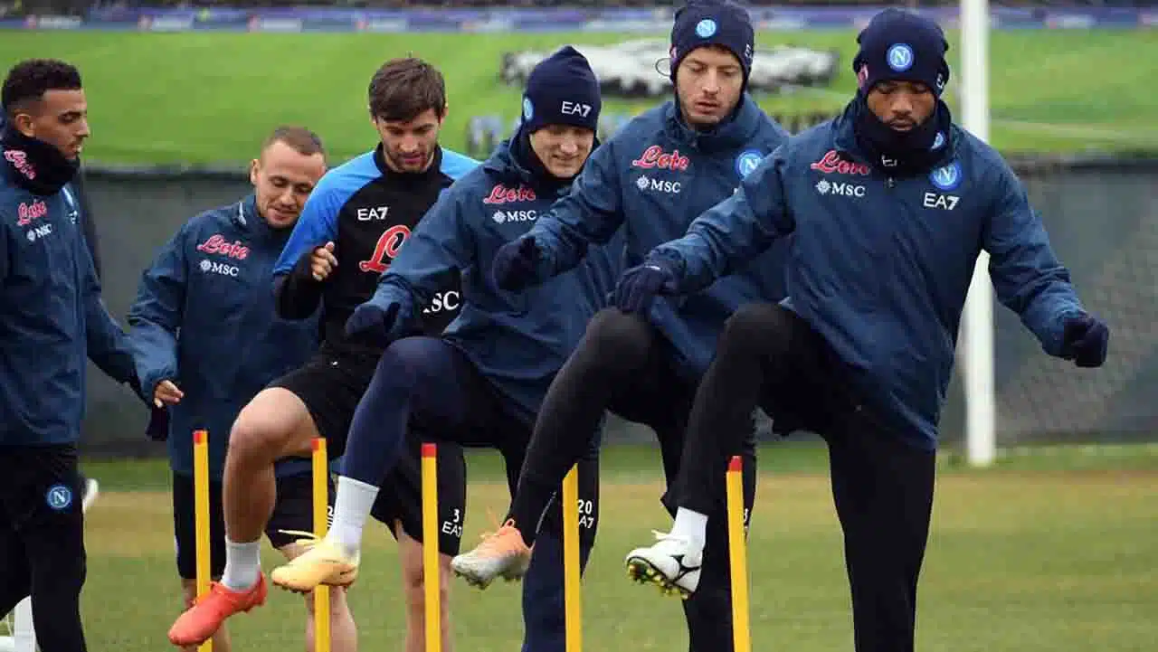 Napoli allenamento