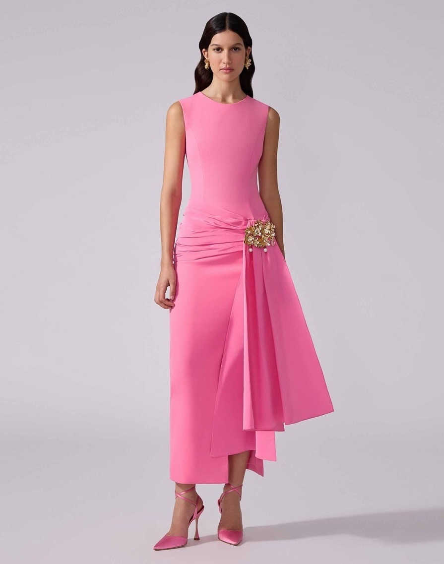 abito cerimonia a colonna 2025 carolina herrera