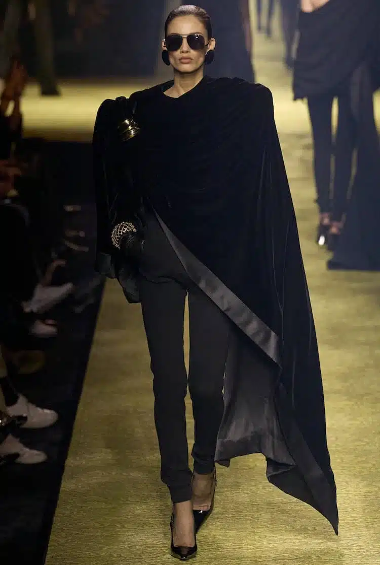 Saint Laurent vestiti invernali 2024