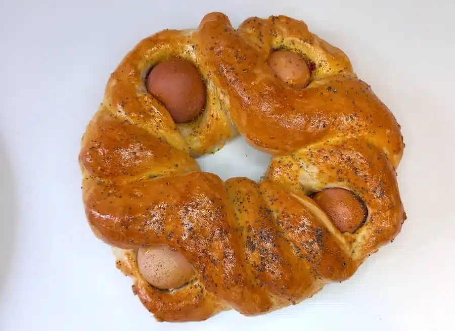 pane di pasqua uova sode