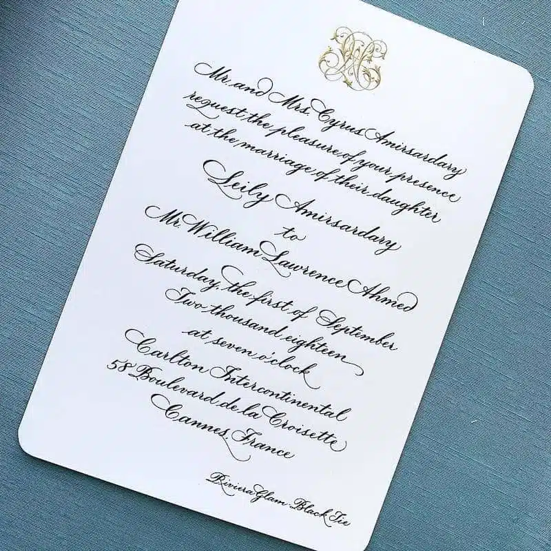 invito matrimonio vintage romantico