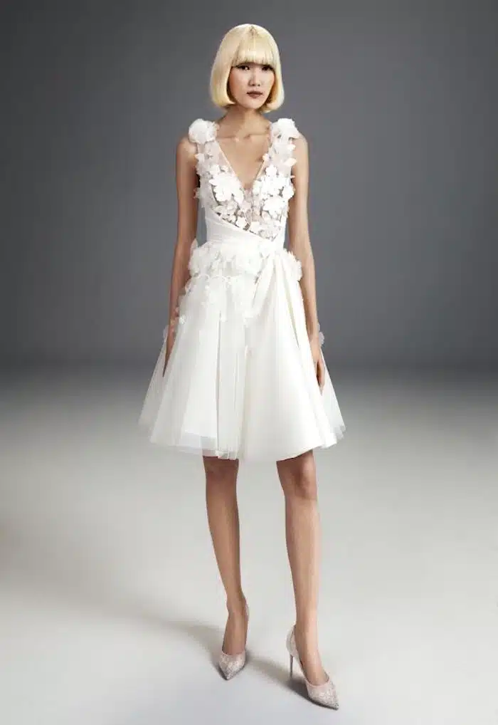 abito sposa corto estate 2024 VR mariage
