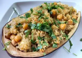 Melanzane ripiene al forno light e vegetariane
