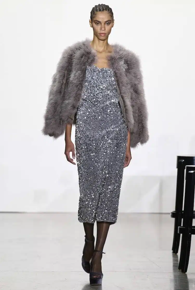 Badgley Mischka abiti eleganti inverno 2024