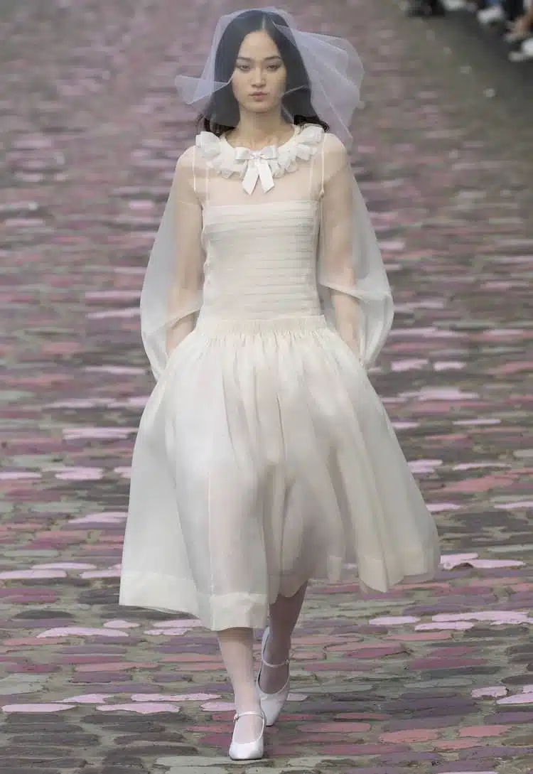 chanel abito da sposa inverno 2023 2024