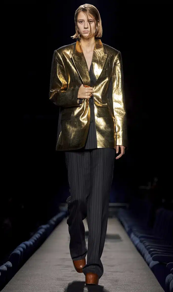 giacca oro autunno 2023