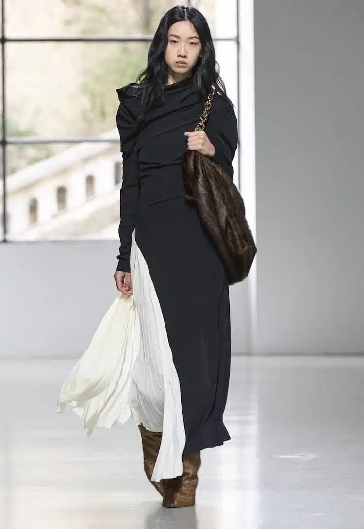 abiti midi inverno 2023-24 bianco nero