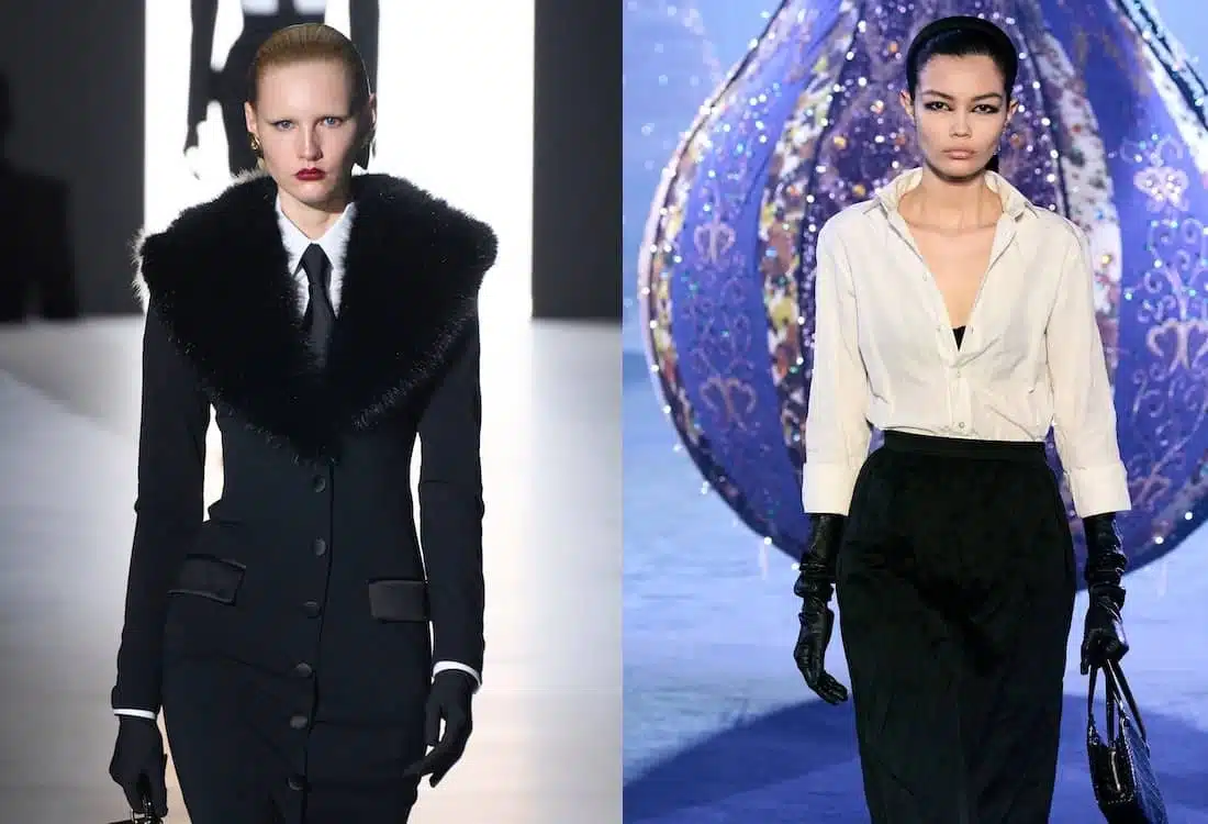 moda inverno 2023-2024 bianco e nero