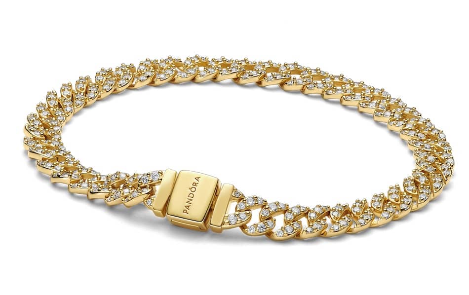 bracciale maglia cubana pandora